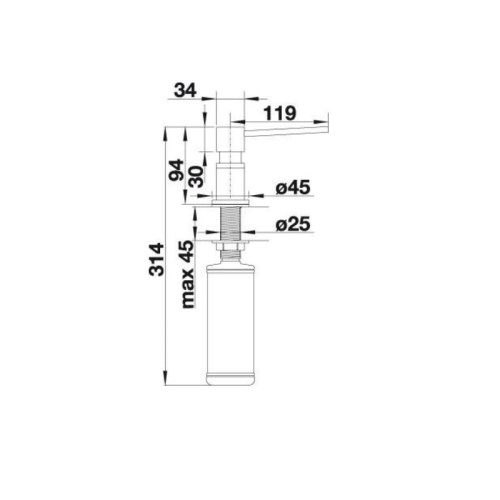 Lato Blanco dozownik biały 525814