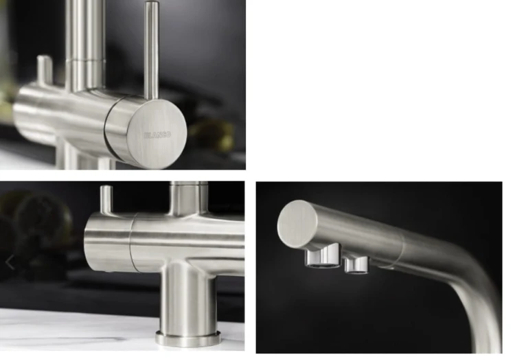 Fontas II Blanco Silgranit bateria zlewozmywakowa stal ultra resist - 523129