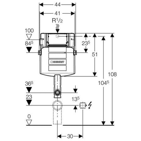 Kombifix Geberit spłuczka podtynkowa bez stelaża Sigma UP320 - 109.300.00.5