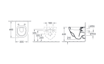 Subway 2.0 V&B miska wisząca kompakt 355x480 flush rim - 5606R001