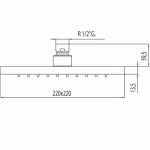 Tres głowica natryskowa LOFT-220 chrom – 299.632.06