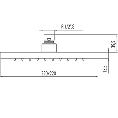 Tres głowica natryskowa LOFT-220 chrom – 299.632.06
