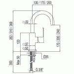 Cuadro-Tres bateria umywalkowa chrom - 1.06.605
