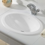 Loop&Friends V&B Umywalka nablatowa z przelewem 660 x 470 mm white alpin Ceramicplus – 6155 30 R1