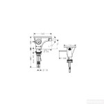 Massaud Axor Hansgrohe bateria bidetowa chrom 18210000