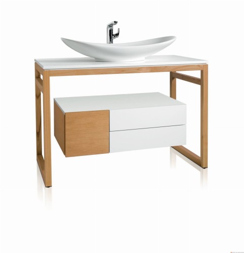 My Nature Villeroy&Boch umywalka stojąca na blacie 61cm 61x36 biała weiss alpin ceramicplus - 4110 60 R1