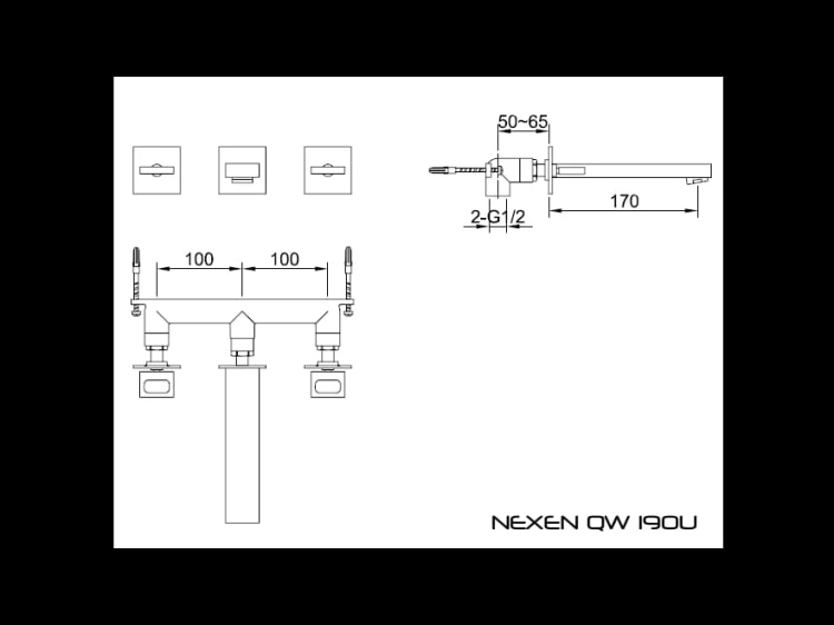 Nexen Kohlman bateria umywalkowa chrom – QW190U