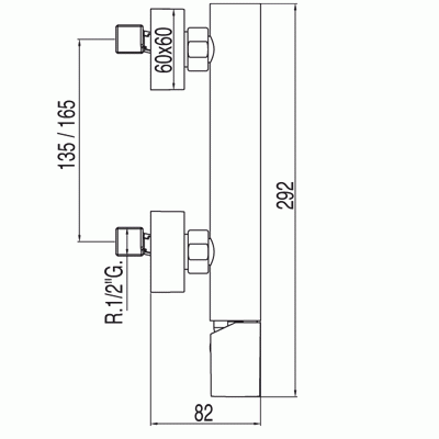 Loft-Tres bateria natryskowa stal – 200.167.01