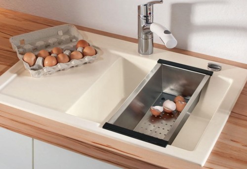 Odsączarka do zlewozmywkaów SystemCeram stal nierdzewna - 0831