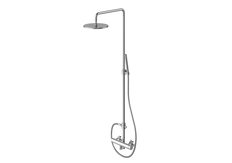 Roxin Kohlman zestaw natryskowy chrom - QW276R