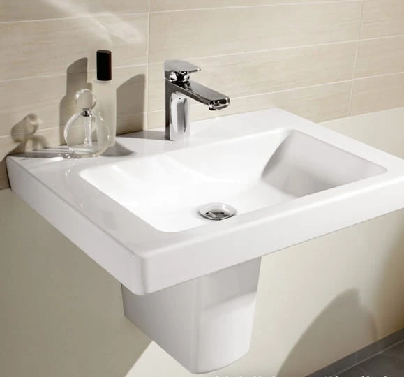 Subway 2.0 V&B umywalka 600x470mm z przelewem white alpin ceramicplus - 7113 60 R1