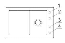 Timeline 50 Flat V&B zlewozmywak ceramiczny na równi z blatem 480x870 white alpin -  33071FR1