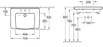 Lifetime V&B umywalka podwieszana 700x535 z otworem white alpin - 5174 70 01