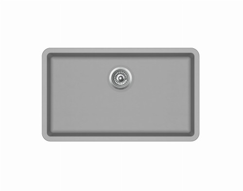 Bianco Hansloren zlewozmywak konglomeratowy podwieszany 810x480 alumetalik - B8AO-1PMB