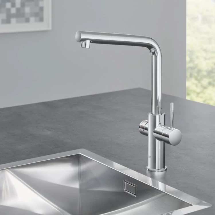 Red New Duo Grohe bateria kuchenna z boilerem 4 litry chrom - 30327 001