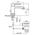 Level Standard Paffoni bateria umywalkowa chrom - LES075CR