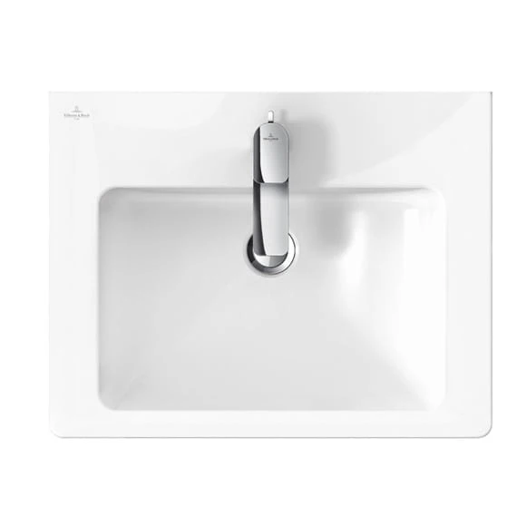 Subway 2.0 V&B umywalka 650x470mm z przelewem white alpin ceramicplus - 7113 65 R1