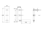 Nexen-s Kohlman bateria umywalkowa chrom - SQW196U
