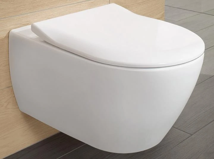 Subway 2.0. V&B zestaw miska WC wisząca 48 cm Weiss Alpin z deską wolnoopadającą – 5614 R2 01