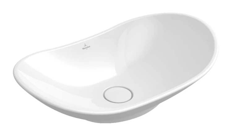 My Nature Villeroy&Boch umywalka stojąca na blacie 61cm 61x36 biała weiss alpin ceramicplus - 4110 60 R1