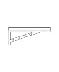 Bathco Spain wsporniki pod umywalkę 380 mm - 00112