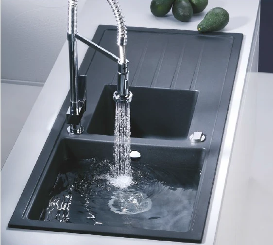 Polka Hansloren zlew granitowy 2 komory  500x1160