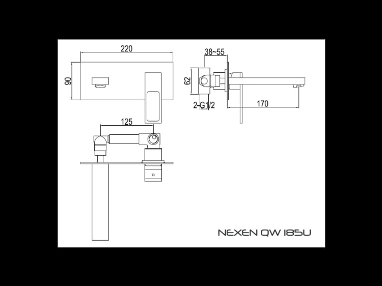 Nexen Kohlman bateria umywalkowa chrom – QW185U