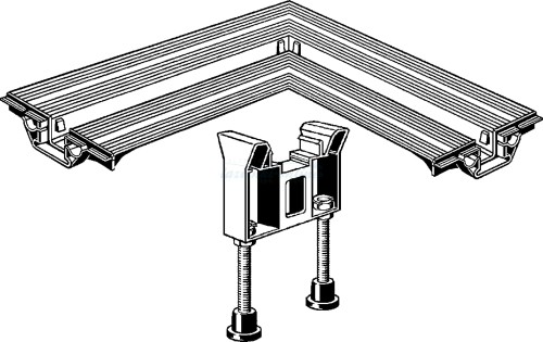 Viega Advantix Vario łącznik 90° odpływów liniowych - 708924