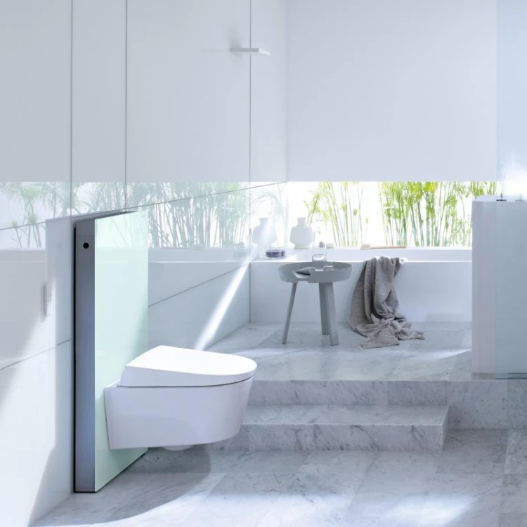 Monolith Geberit moduł sanitarny do WC wiszącego H101 szkło miętowe/aluminium - 131.022.SL.5