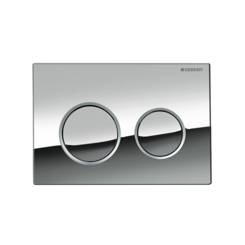 Omega20 Geberit przycisk uruchamiający przedni/górny chrom błyszczący/chrom matowy/chrom błyszczący - 115.085.KH.1