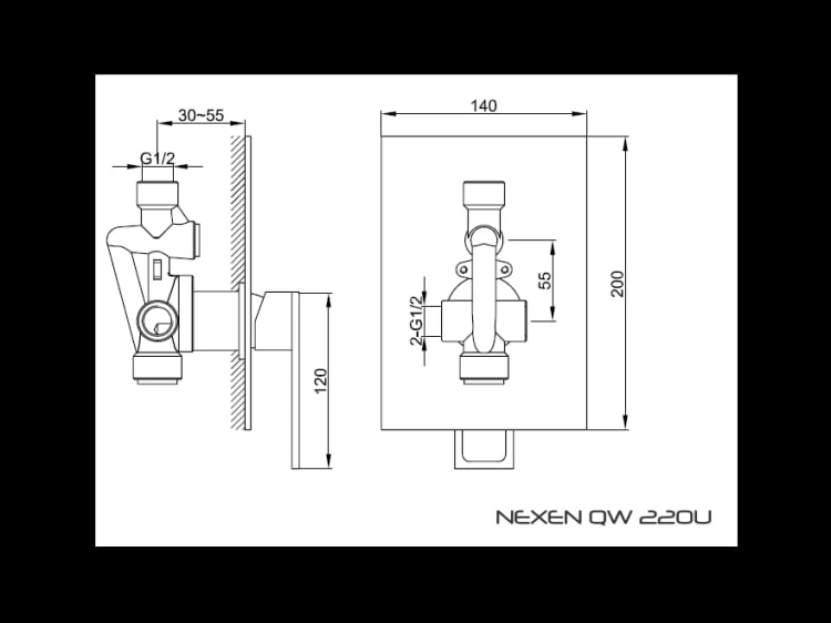 Nexen Kohlman bateria prysznicowa chrom – QW220U