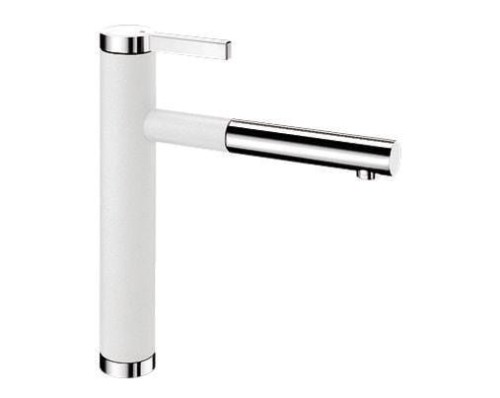 Linee-S Blanco Silgranit bateria kuchenna wyciągana wylewką biały - 518441