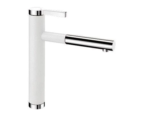 Linee-S Blanco Silgranit bateria kuchenna wyciągana wylewką biały - 518441