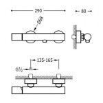 Study Exclusive Tres bateria prysznicowa chrom - 261.167.01