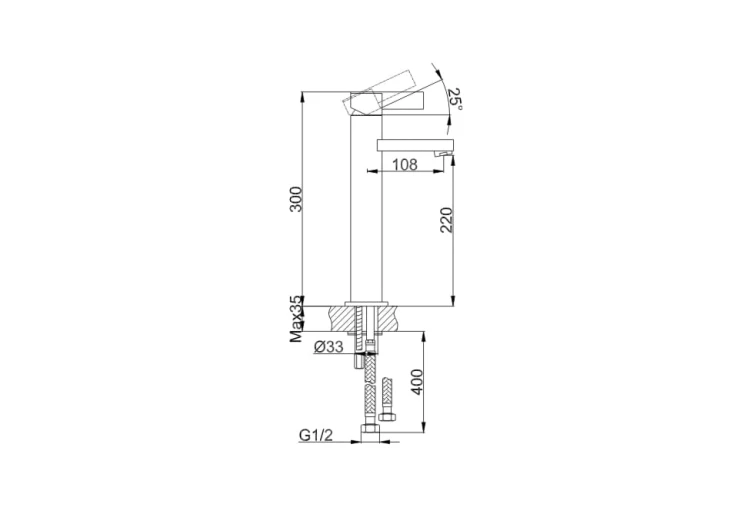Dexame Kohlman bateria umywalkowa chrom - QB170D