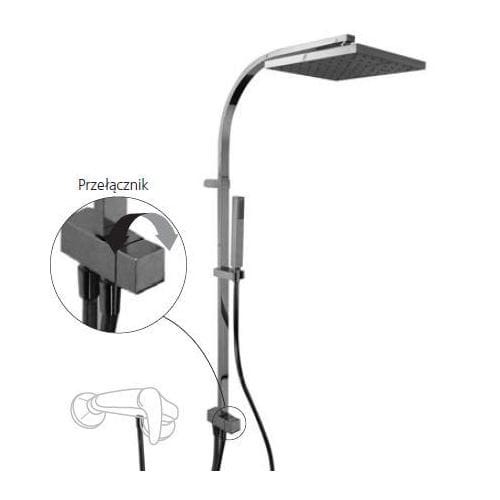 Cuadro Tres komplet słuchawka + drążek bez baterii chrom- 1.07.926