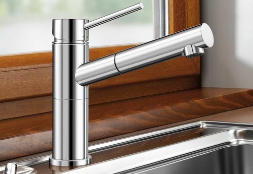 Alta-S-F Compact Blanco bateria zlewozmywakowa podokienna chrom - 518413