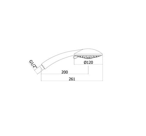 Prestige Paffoni słuchawka prysznicowa chrom - ZDOC076CR