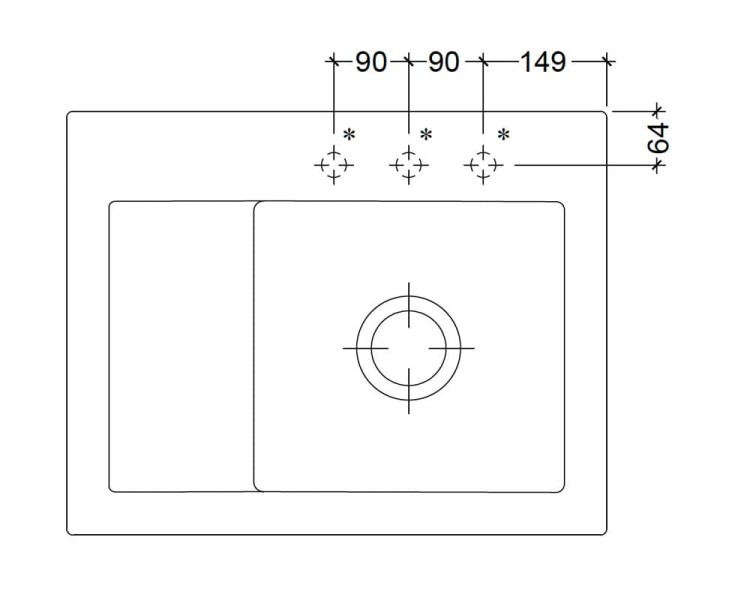 Subway 45 Compact Classicline V&B zlew ceramiczny white alpin 331301R1