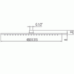 Tres głowica natryskowa chrom 450x315 chrom – 299.632.03