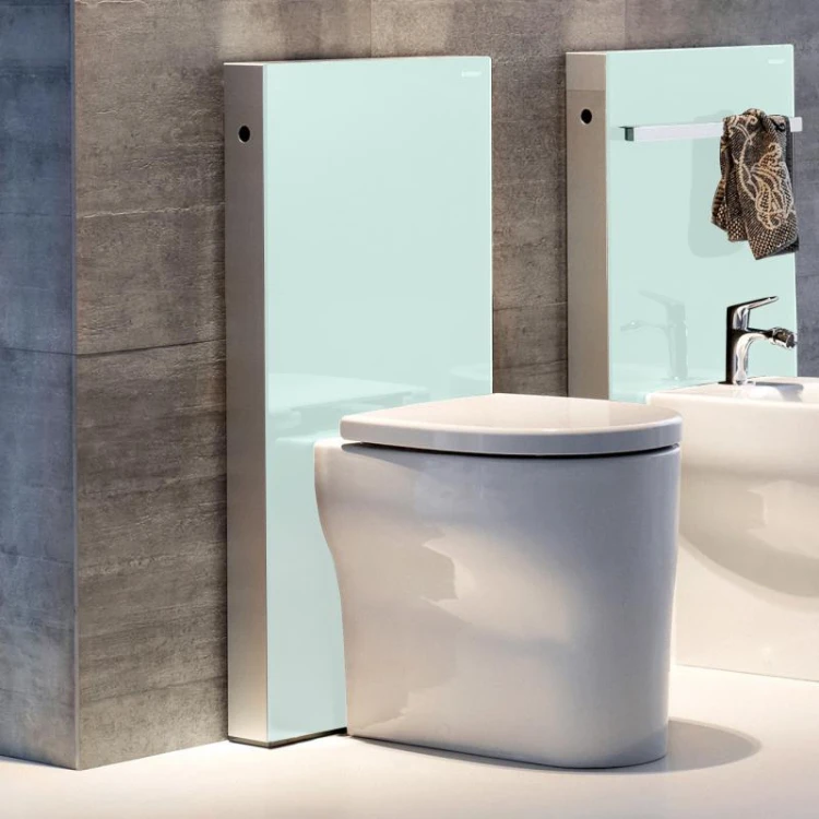 Monolith Geberit Moduł sanitarny do WC stojącego H101 Szkło miętowe/aluminium - 131.003.SL.5
