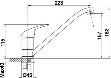 Daras Blanco bateria zlewozmywakowa w kolorze SILGRANIT