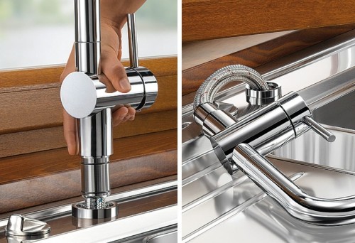 Alta-S-F Compact Blanco bateria zlewozmywakowa podokienna chrom - 518413