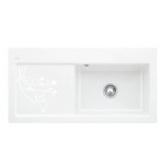 Subway 60 XL Premiumline V&B zlewozmywak ceramiczny 510x1000 korek manualny prawy decor la rose - 671901KW