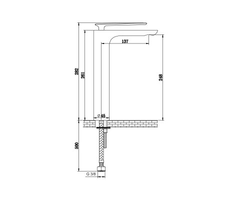 Experience Kohlman bateria umywakowa wysoka czarny mat - QB170EB