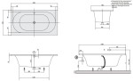 Loop&Friends Square Duo Villeroy&Boch wanna prostokątna 190x90 - UBA199LFO2V