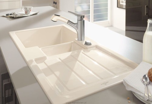 Flavia 60 Classicline V&B zlewozmywak ceramiczny 510x1010mm korek manualny