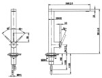 Finera Square bateria zlewozmywakowa stal nierdzewna - 927100LC