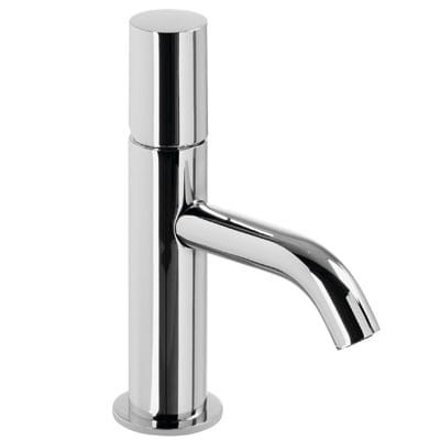 Study-Tres Bateria umywalkowa 195 chrom pokrętło z korkiem automatycznym - 26190301D