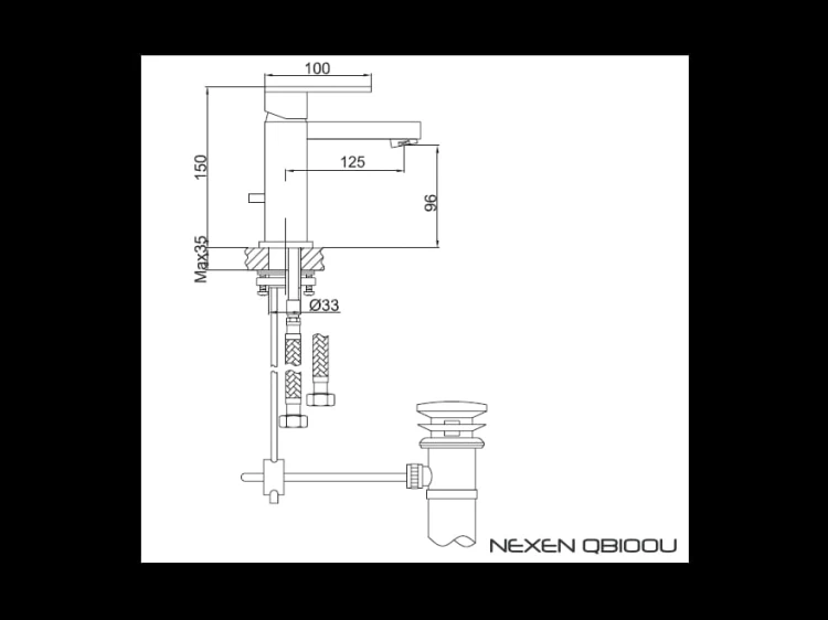 Nexen Kohlman bateria umywalkowa chrom – QB100U